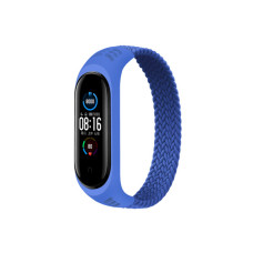 Ремінець до фітнес браслета BeCover Elastic Nylon Style для Xiaomi Mi Smart Band 5/6 (Size S) Deep Blue (706138)