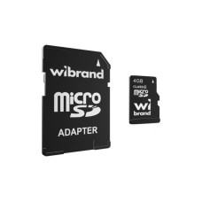 Карта пам'яті Wibrand 4GB microSD class 4 (WICDC4/4GB-A)