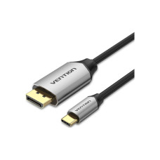 Кабель мультимедійний USB-C 3.1 to DisplayPort M 1.5m v.1.2 4K60Hz Aluminum Alloy black Vention (CGZBG)