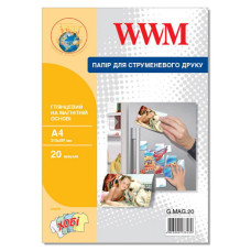 Фотопапір WWM A4 magnetic, glossy, 20л (G.MAG.20)