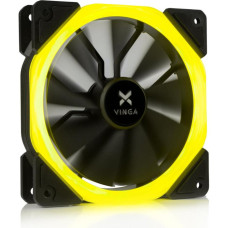 Кулер до корпусу Vinga LED fan-01 yellow