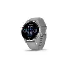 Смарт-годинник Garmin Venu 2 Plus, Powder Gray + Passivated, GPS (010-02496-10)