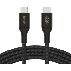 Дата кабель USB-C to USB-C 1.0m 240W Black Belkin (CAB015BT1MBK)