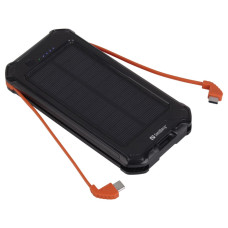 Батарея універсальна Sandberg 10000 mAh, Solar:5V/250mA, power-through, IP54, flashlight (420-72)