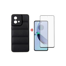 Чохол до мобільного телефона Dengos Kit for Motorola G84 case + glass (Black) (DG-KM-52)