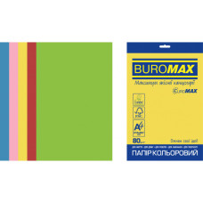 Папір Buromax А4, 80g, INTENSIVE, 5colors, 20sh, EUROMAX (BM.2721320E-99)