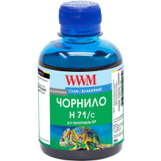 Чорнило WWM HP №711 200г Cyan (H71/C)