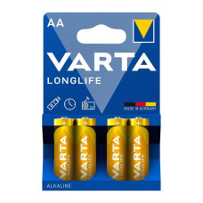 Батарейка Varta AA Longlife LR6 * 4 (04106101414)