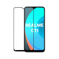 Скло захисне PowerPlant Full screen Realme C11, Black (GL609260)