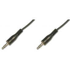 Кабель мультимедійний Jack 3.5mm M/Jack 3.5mm M 1.5m Digitus (AK-510100-015-S)