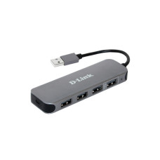 Концентратор D-Link DUB-H4 4xUSB2.0, USB2.0 (DUB-H4)