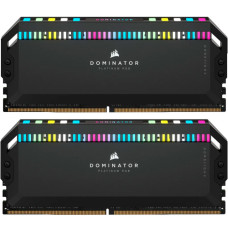 Модуль пам'яті для комп'ютера DDR5 32GB (2x16GB) 6000 MHz Dominator Platinum RGB Black Corsair (CMT32GX5M2B6000C30)