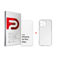 Чохол до мобільного телефона Armorstandart Apple iPhone 14 Pro Max (Clear glass + Air Series Case) (ARM66921)