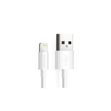 Дата кабель USB 2.0 AM to Lightning 1.2m 2.1A MFI White Choetech (IP0026-WH)