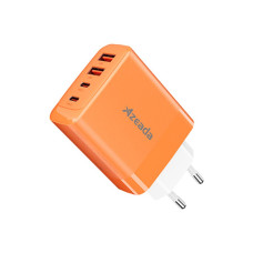 Зарядний пристрій Proda AZEADA Seagulls AZ-19 GaN5 65W USB-A (QC4.0) USB-C (PD3.0) orange (AZ-19-OR)