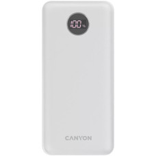 Батарея універсальна Canyon PB-2002 20000mAh, PD/20W, QC/3.0, White (CNE-CPB2002W)