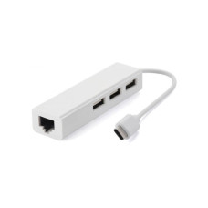 Концентратор Value Type-C Hub 3-port USB2.0 + RJ45 Fast Ethernet White (S0742)