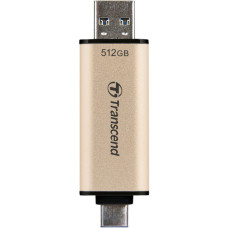 USB флеш накопичувач Transcend 512GB JetFlash 930C Gold-Black USB 3.2/Type-C (TS512GJF930C)