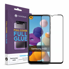 Скло захисне MakeFuture Samsung A22 Full Cover Full Glue (MGF-SA22)