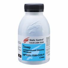 Тонер HP/Canon 150г cyan фасовка Static Control (MPTCOL-150B-COS-P)